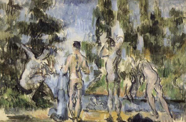 Paul Cezanne Baigneurs